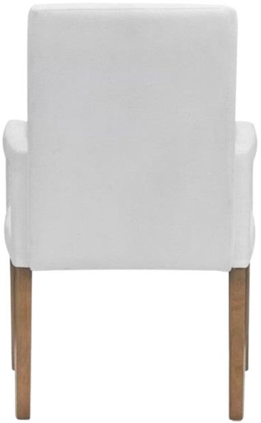Magnussen Home® Lindon Sauve Blanco Upholstered Dining Arm Chair-3