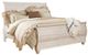 Signature Design by Ashley® Willowton 2-Piece Whitewash King Sleigh Bed Set-1