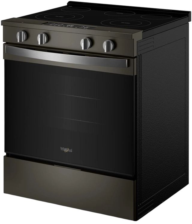 Whirlpool® 30'' Black Stainless Steel Smart Slide-In Electric Range with Air Cooking Technology and Steam Clean-3