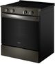Whirlpool® 30'' Black Stainless Steel Smart Slide-In Electric Range with Air Cooking Technology and Steam Clean-3