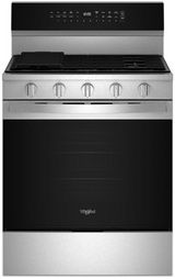 Whirlpool® 30" Fingerprint Resistant Stainless Steel Freestanding Gas Range