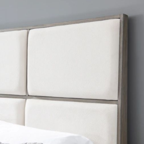 Legacy Classic Terra Luna Nightfall/White Cloud King Upholstered Panel Bed-3