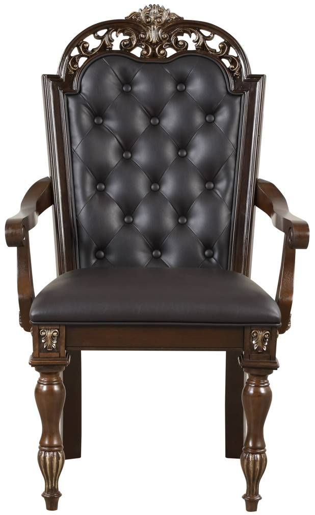 New Classic® Home Furnishings Maximus Cherry Dining Arm Chair-2