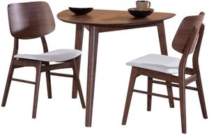 New Classic® Home Furnishings Oscar 3-Piece Natural Walnut Corner Height Table Set