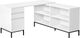 Monarch Specialties Inc. White L-Shaped Office Desk-0