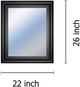 Classy Living Shadowed Reflection Wall Mirror-2