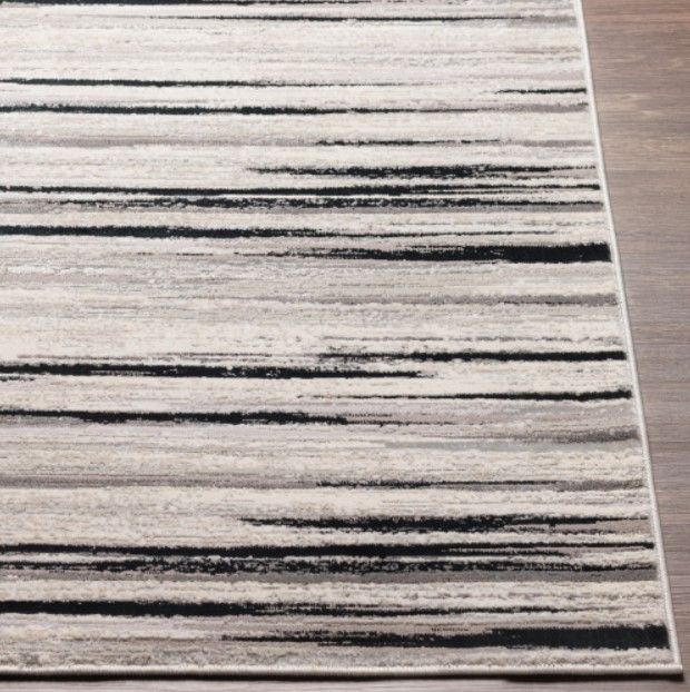 Surya Impulse Black/Cream 4'x6' Area Rug-2
