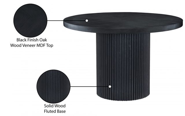 Meridian Furniture Belinda Black 48" Dining Table-3