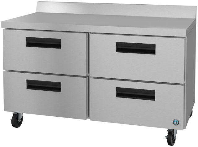 Hoshizaki Steelheart® 48" 12 Cu. Ft. Stainless Steel Two Section Worktop Refrigerator with Stainless Drawers-2