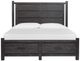 Magnussen Home® Plum Creek Ravenwood Black King Panel Storage Bed-1