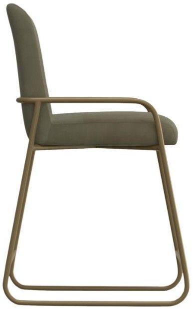 International Furniture Direct Seating Gold/Green Bar Stool-3