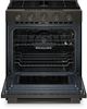 KitchenAid® 30" Black Ore Smart Slide-in Gas Range with Convection Cooking Modes and 2-in-1 Burner-4