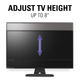 Sanus® Black Swiveling TV Base-5