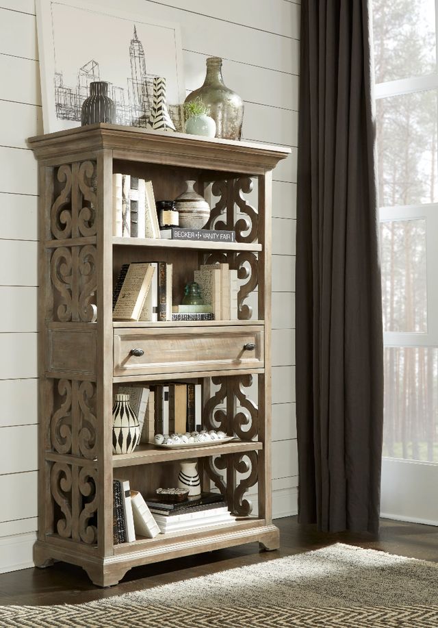 Magnussen Home® Tinley Park Dove Tail Gray Bookcase-1