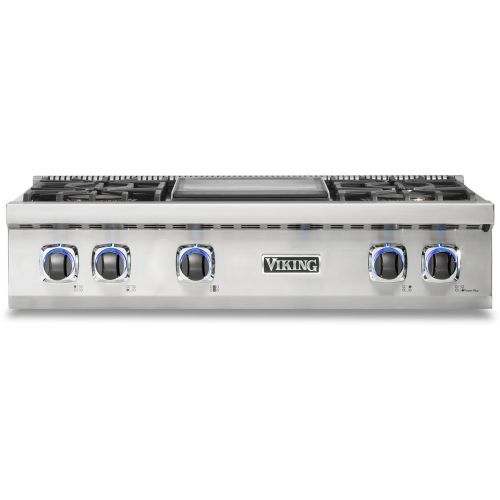 Viking® 7 Series 36" Stainless Steel Liquid Propane Rangetop-0
