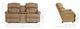 La-Z-Boy® Pinnacle Umber Leather Power Wall Reclining Loveseat with Console, Headrest, and Lumbar-2