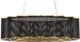 Currey & Company Nightwood Contemporary Gold Leaf/Molé Black Chandelier-1