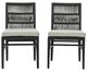 Classic Home Westville Black Olefin/Wooden Outdoor Dining Chair-2