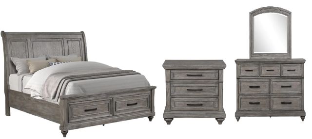 Legends Home Linsey 4-Piece Heather Gray Queen Bedroom Set | Plaza  Electronics & Appliances