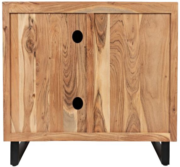 Jofran Inc. Geometrix Natural 2-Door Accent Cabinet-3