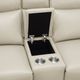 Homelegance® Maroni Taupe Double Power Reclining Loveseat with Center Console and Power Headrests-4
