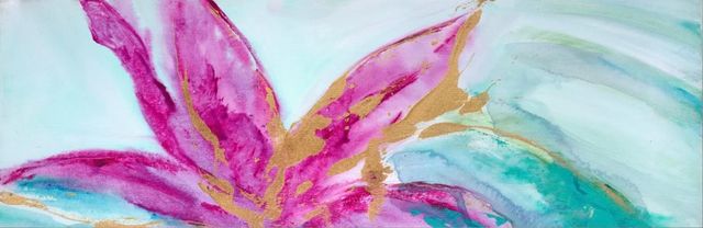 Classy Art Magenta Colores I by Suzanne Wilkins Mirror Framed Wall Art-1