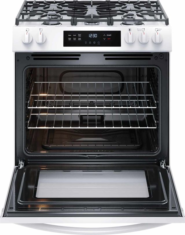 Frigidaire® 30" White Slide In Gas Range-1