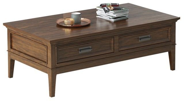 Mazin Furniture Frazier Park Brown Cherry Cocktail Table-3