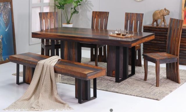 Jaipur Furniture Blasingame Brown Dining Table-1