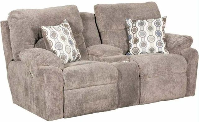 Franklin™ Tribute Colby Stone Dual Power Reclining Console Loveseat-0