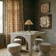TOV Furniture Tomlin Beige Chenille Mahjong Table-1