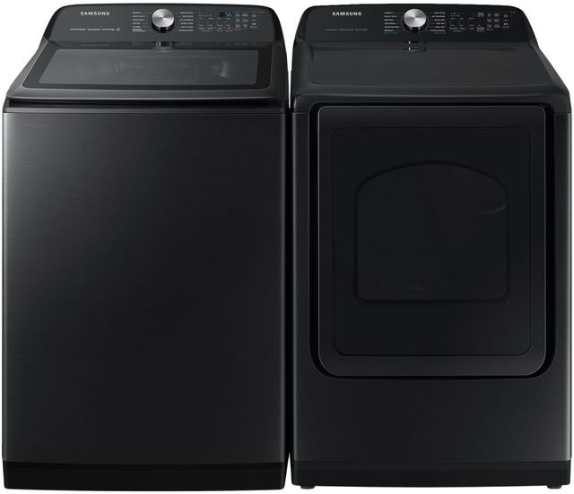 Samsung Brushed Black Laundry Pair-0