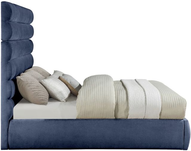 Meridian Furniture Adam Navy 71" King Upholstered Panel Bed-2