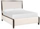 Magnussen Home® Rowan Beige/Espresso Brown Queen Upholstered Panel Bed-0