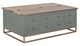 International Furniture Direct Timber Forest Green Cocktail Table-0