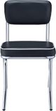 Coaster® Retro 2-Piece Black/Chrome Side Chairs-1