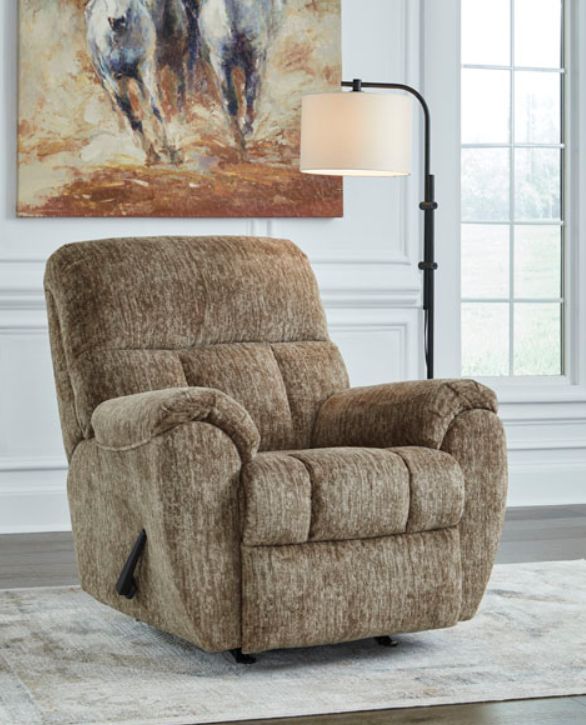 Signature Design by Ashley® Stayfish Taupe Manual Rocker Recliner-4