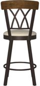Amisco Brittany Cobrizo/Pebble/Pine Cone Swivel Counter Stool-1