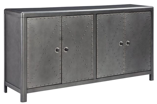 Signature Design by Ashley® Rock Ridge Gunmetal Accent Cabinet-0