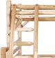 Best Craft Furniture W41 White Cedar Youth Twin/Full Bunk Bed-1