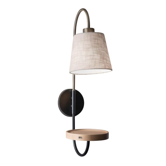 Adesso® Jeffrey Black Wall Lamp-0