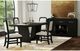Elements International Ridgemont Black 5pc Dining Group Plus 2 FREE Side Chairs-1