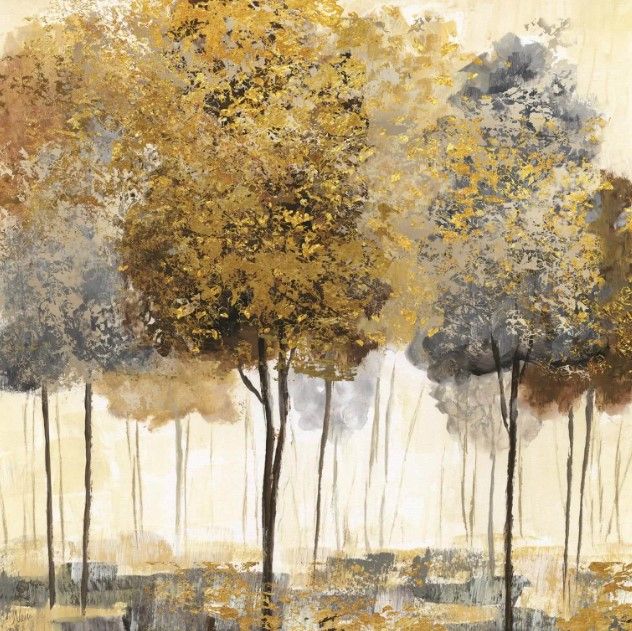 Classy Art Metallic Forest I by Nan Wall Art-0