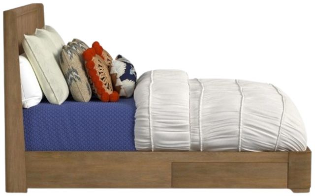 Flexsteel® Normandy Driftwood King Panel Storage Bed-2