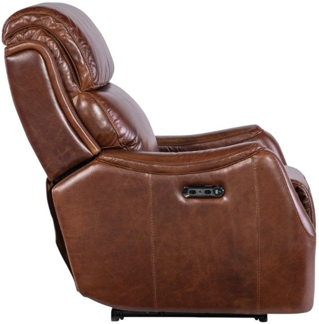 Hooker® Furniture MS Harlan Carrington Walnut Power Recliner with Power Headrest-3