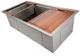 ZLINE Garmisch 33" Satin Stainless Steel Undermount Single Bowl Kitchen Sink with Bottom Grid and Accessories-5