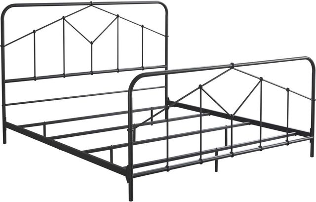 Signature Design by Ashley® Nashburg Black King Metal Bed-0