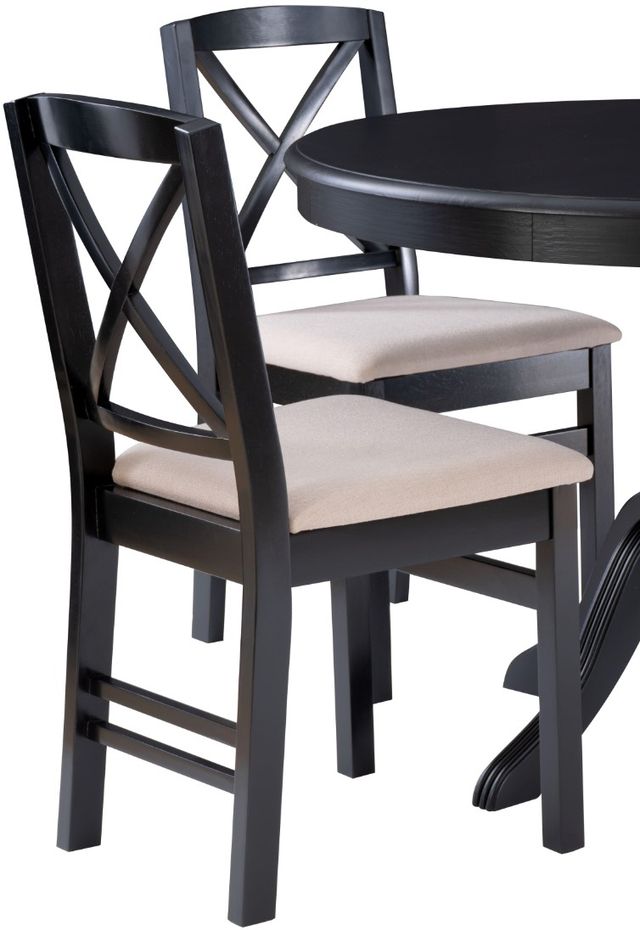 Linon Norah 5-Piece Black Dining Set-2