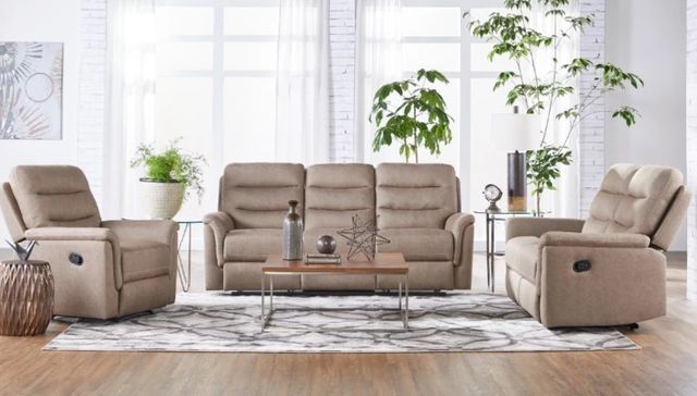 Hughes Furniture® 15176 Gio Mushroom Manual Recliner-2