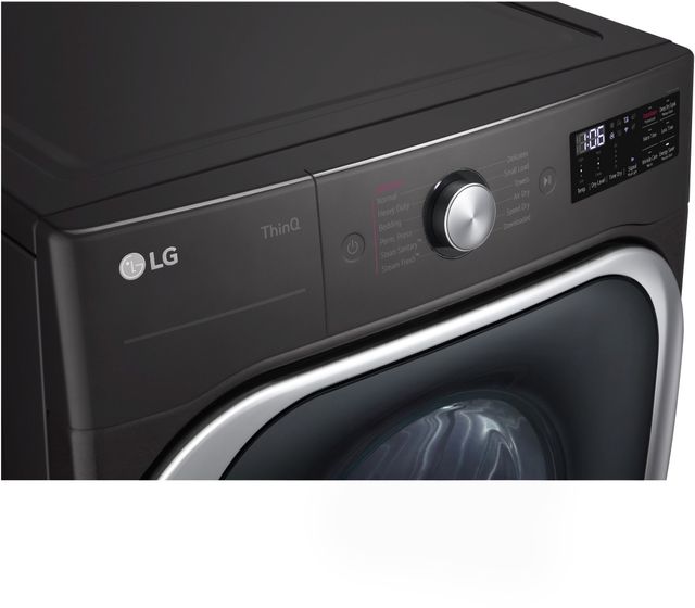 LG Black Steel Front Load Laundry Pair-19
